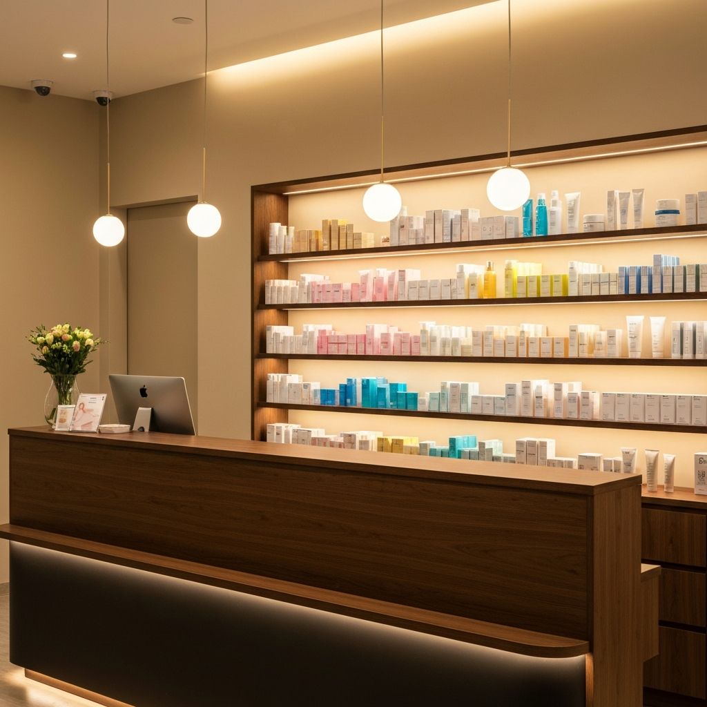 Beauty salon reception